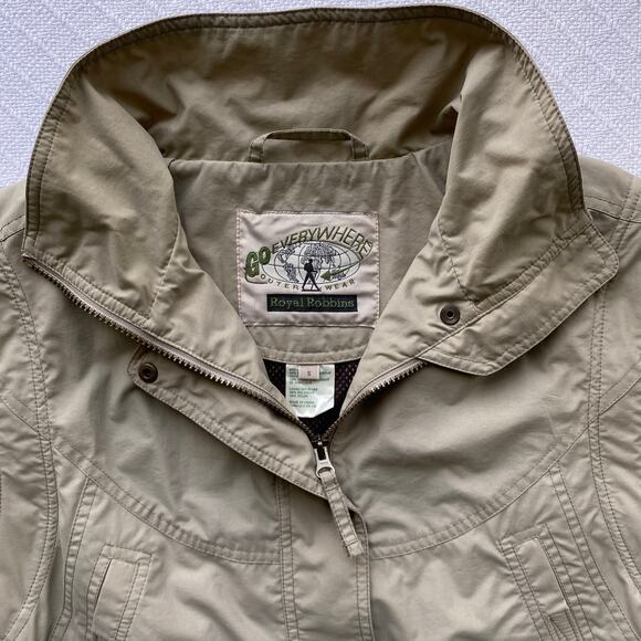 Vintage Royal Robbins Go Everywhere Convertible Jacket Vest Khaki Nylon Womens S - Picture 9 of 16